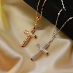 【#54 GZ】（Pray)925 Sterling Silver Moissanite necklace