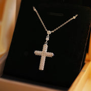 【#09.】（Pray)925 Sterling Silver Moissanite necklace
