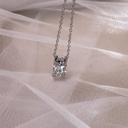 【#19.】(Vien Necklace) 925 Sterling Silver Moissanite necklace