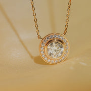 【#21 Aug.】(Earth)925 Sterling Silver Moissanite necklace