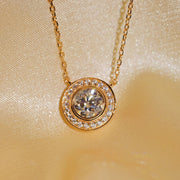 【#21.】(Earth)925 Sterling Silver Moissanite necklace