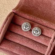 【#14 Aug.】(Corona Earring)925 Sterling Silver Moissanite earrings