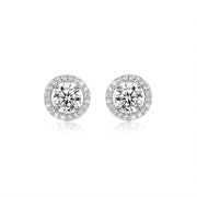 【#18 Aug】(Corona Earring)925 Sterling Silver Moissanite earrings