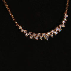 【#22 GZ】(River)925 Sterling Silver Moissanite necklace