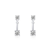 【#10】（Mossan earrings）925 Sterling Silver Moissanite earrings