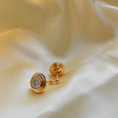 【#22 Aug.】(Earth)925 Sterling Silver Moissanite earrings