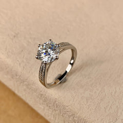 【#13】（Queen）925 Sterling Silver Moissanite rings