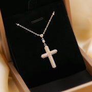 【#54】（Pray)925 Sterling Silver Moissanite necklace