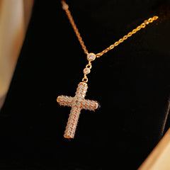 【#54 Aug】（Pray)925 Sterling Silver Moissanite necklace