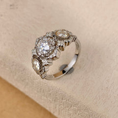 【#20】（Victoria）925 Sterling Silver Moissanite rings