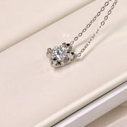 【#38 Aug】(Vien Necklace) 925 Sterling Silver Moissanite necklace