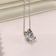 【#38 Aug】(Vien Necklace) 925 Sterling Silver Moissanite necklace