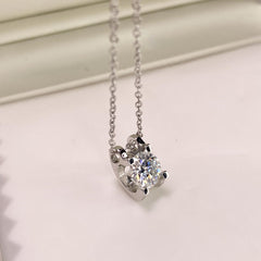 【#38】(Vien Necklace) 925 Sterling Silver Moissanite necklace