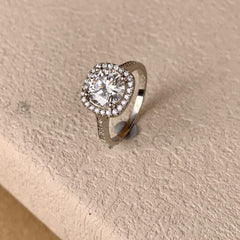 【#02 Aug】（Princess）925 Sterling Silver Moissanite rings(Buy over 120$ get 2v band and 1 classic band as freebies )