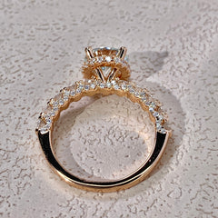 【#34】(Cherry)925 Sterling Silver Moissanite rings