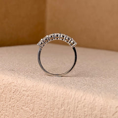 【#05 GZ】（7 Princess）925 Sterling Silver Moissanite rings