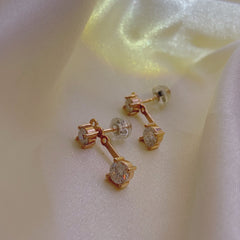 【#10 Aug】（Mossan earrings）925 Sterling Silver Moissanite earrings